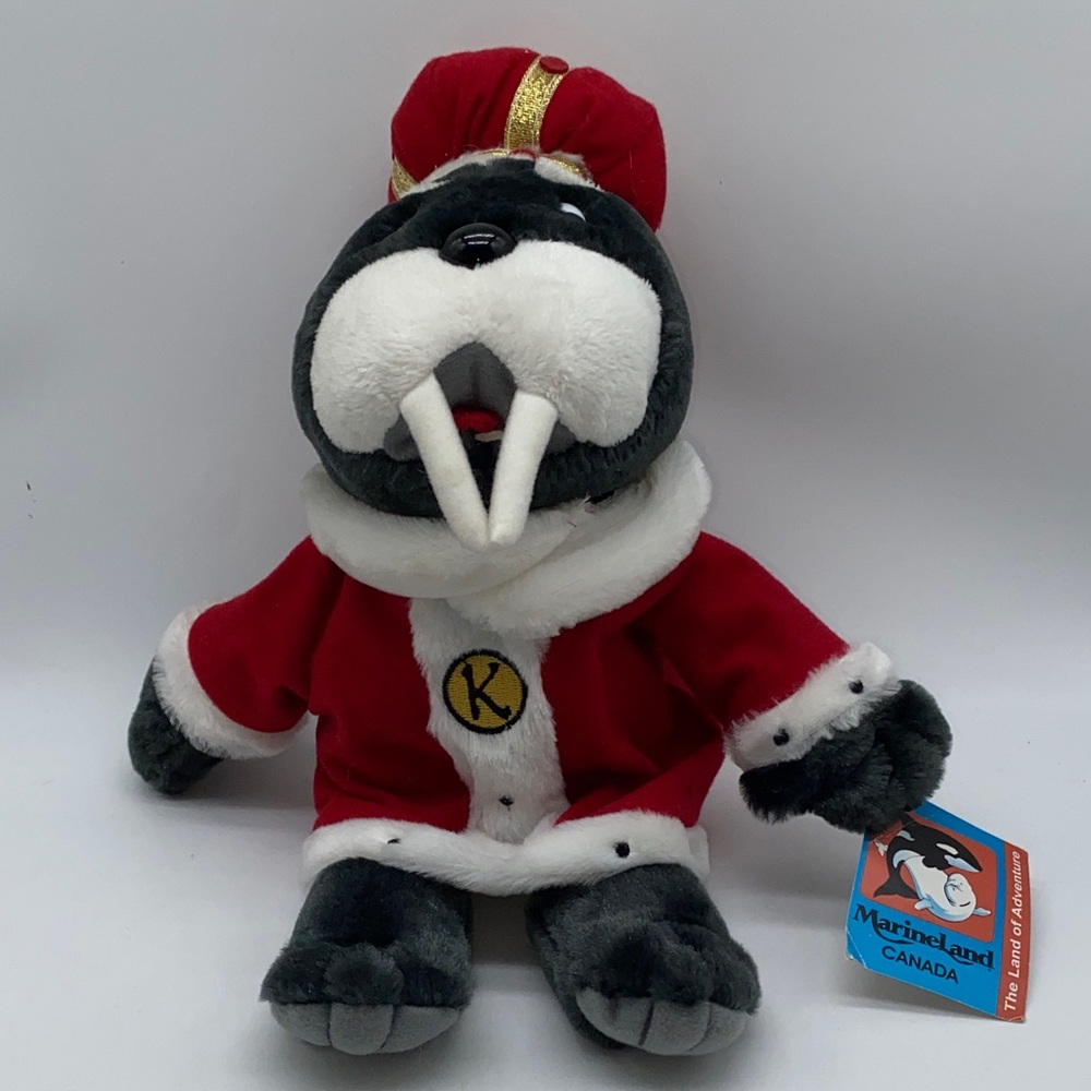 Marineland Canada 14” King Waldorf Walrus Plush Stuffed Animal Toy Niagara Falls